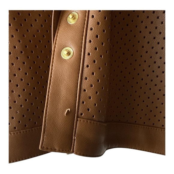 Marc New York Womens Faux Leather Shacket Jacket Size Small - Picture 4 of 8